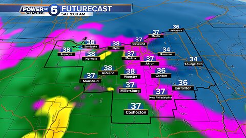 Snow, rain, sleet and cold temps for the weekend