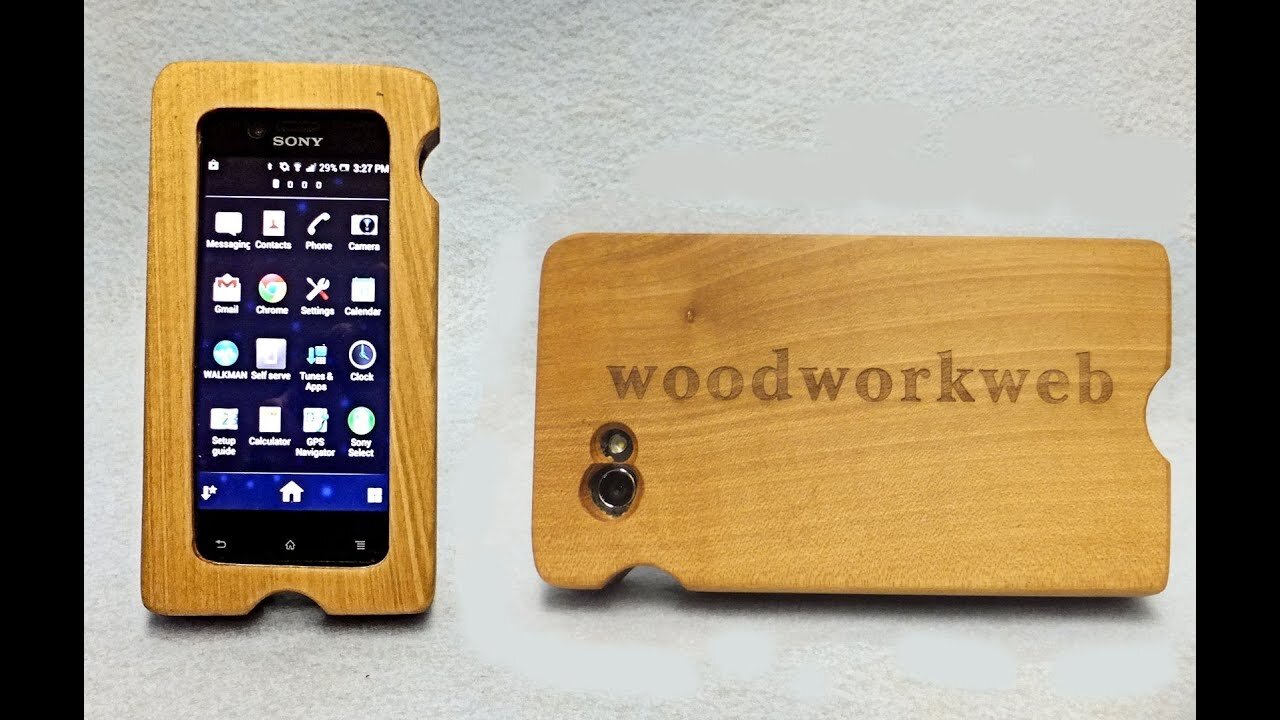 Make a Wood iPhone or Wood Smart Phone Case - a woodworkweb woodworking video