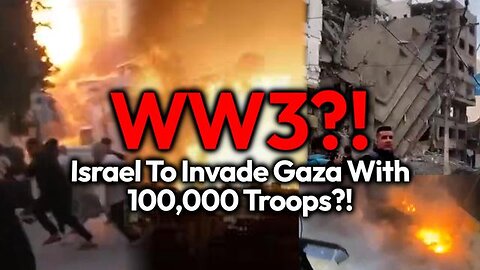 WW3?! ISRAEL TO SEND 100K SOLDIERS INTO GAZA AMID BOMBING/ FORCED EVACUATION, US SENDS HUGE WARSHIP