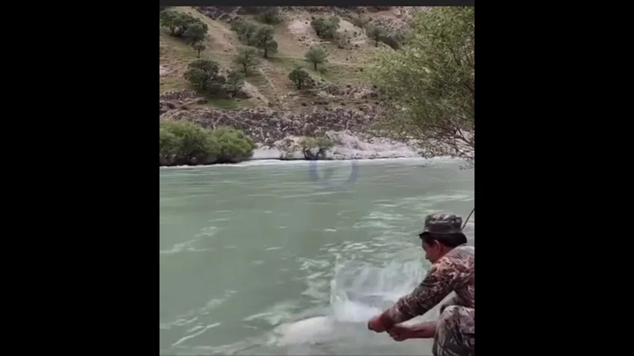 halibut Fish caught by Army person