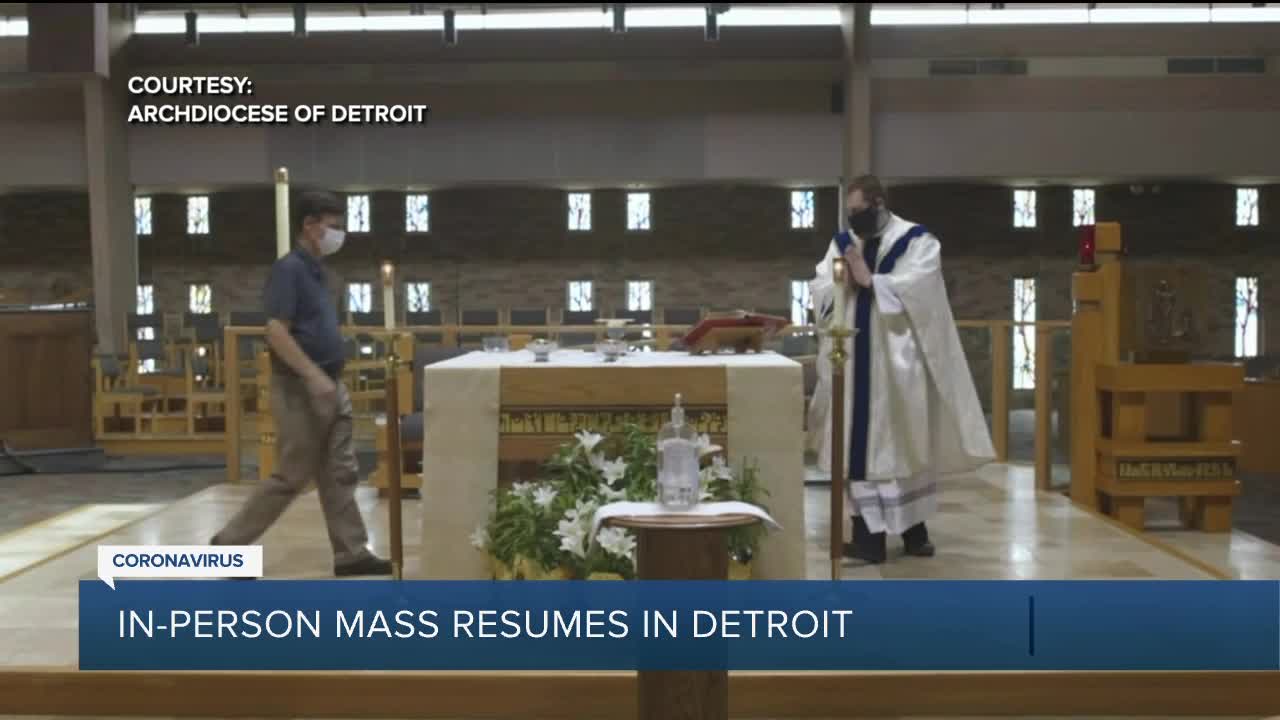 Archdiocese of Detroit resuming public Masses beginning today