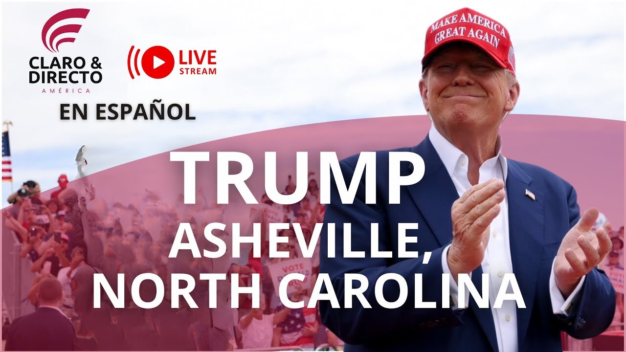 Donald J. Trump celebra un mitin en Asheville, North Carolina EN ESPAÑOL