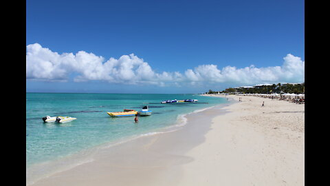 A walk along the boardwalk of Beaches Turks & Caicos