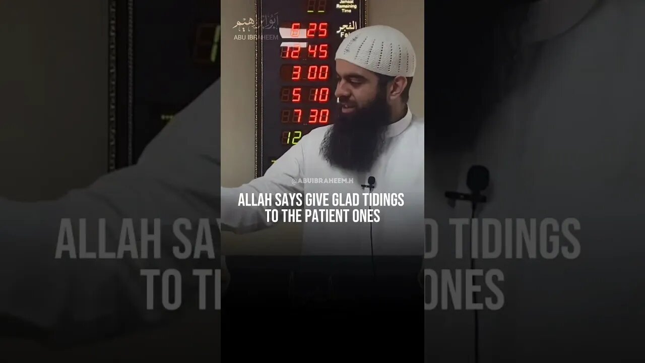 Glad tidings to the Patient!