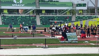 Heptathlon Javelin at Nike Nationals Maddie Hogan 29.52m