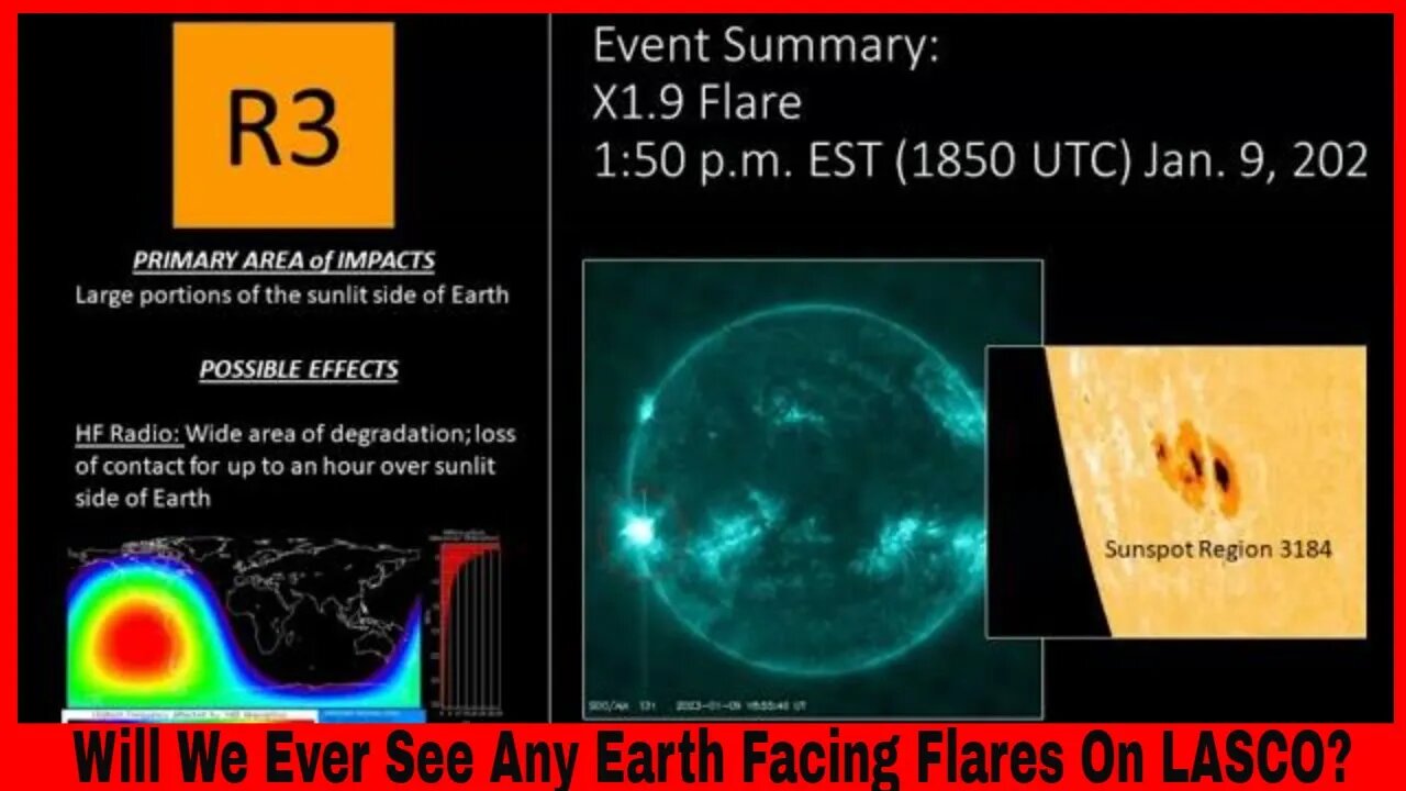 NOAA Has Their Story Together But Solar Flare Blast Not Visible On LASCO?