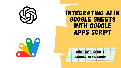 Maximising Productivity with Google Apps Script and Chat GPT Integration | Aryan Irani
