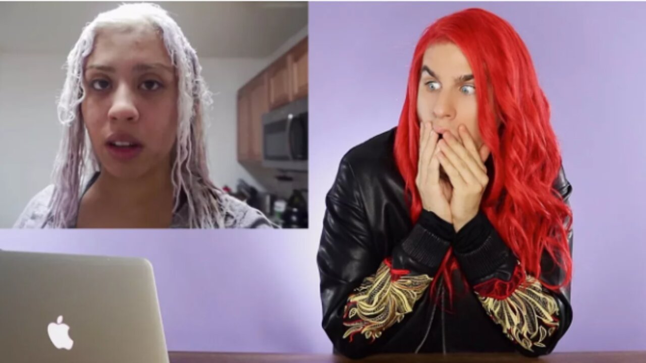 HAIRDRESSER REACTS TO BLEACHING HAIR FAIL! | bradmondo