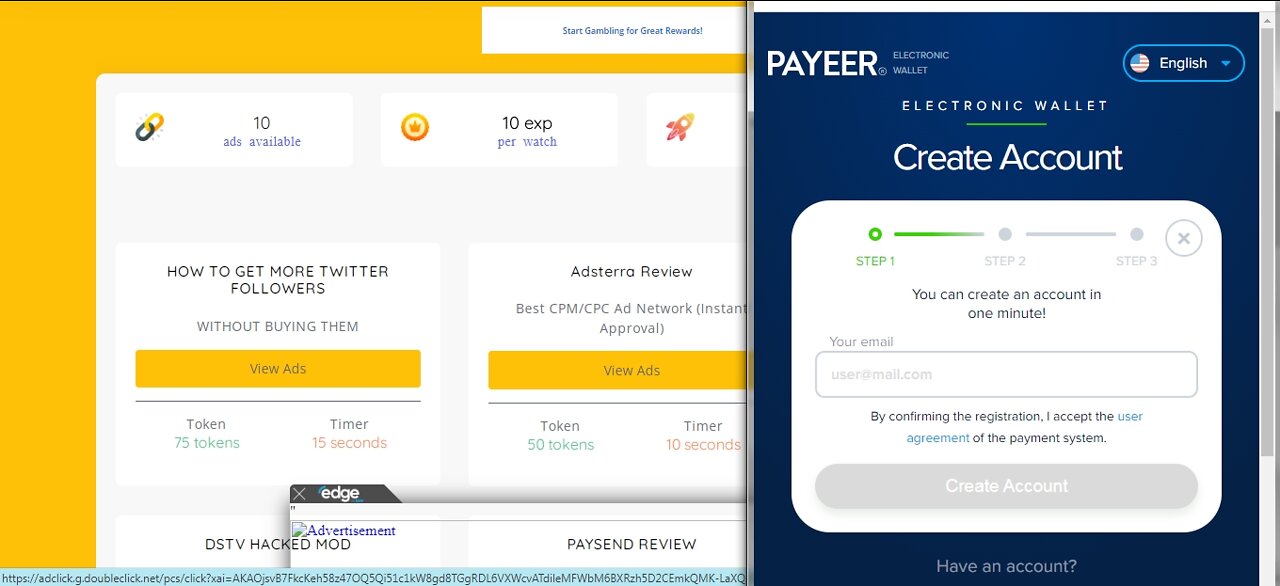 How To Earn Free USD TOKENS Cryptocurrency Paid To Click At BTC Bunch Withdraw At Via Payeer