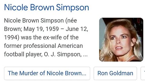 Nicole Brown Simpson (née Brown; May 19, 1959 – June 12, 1994