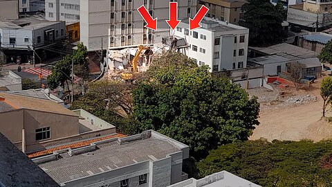 Demolição do Prédio de Famosa Padaria em Belo Horizonte-MG: 2023 | Demolition of the bakery building