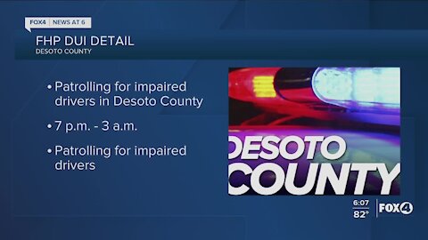 DUI enforcement detail to take place in DeSoto County