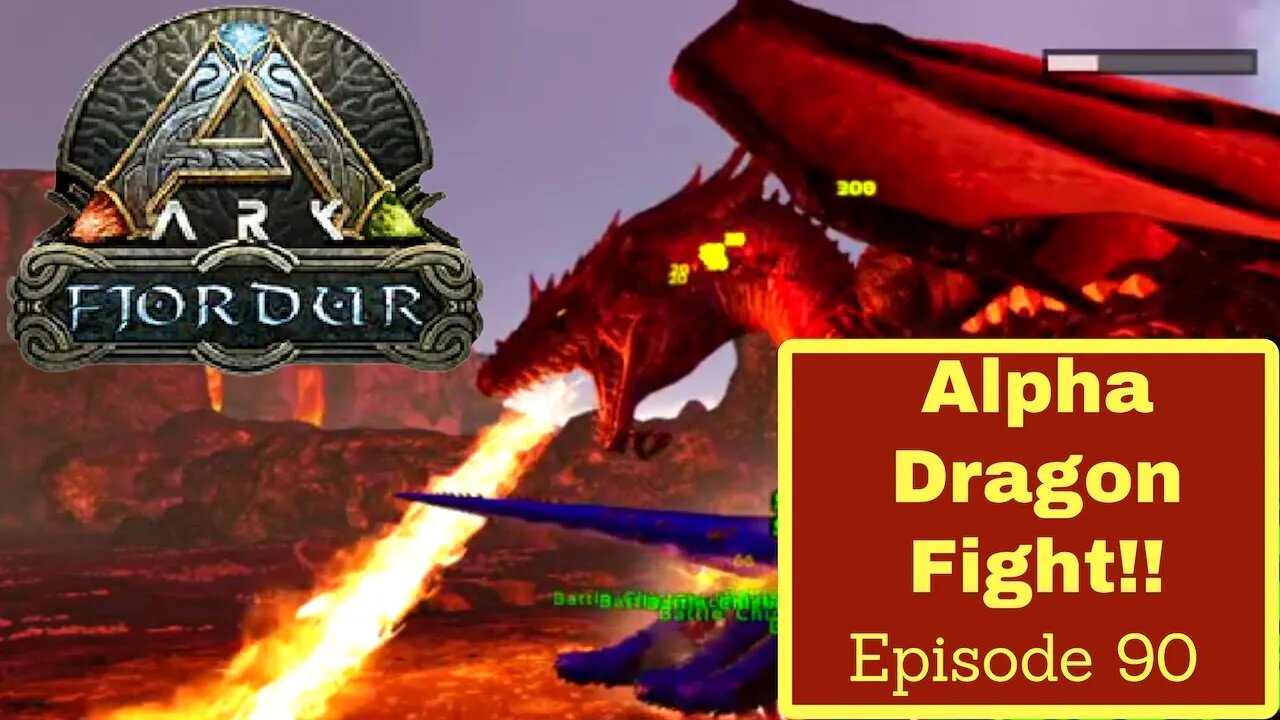 Alpha Dragon Fight! - ARK Fjordur - Episode 90