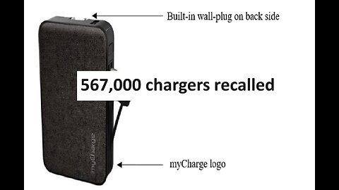 Mycharge recalls over 500k phone chargers, fire starters