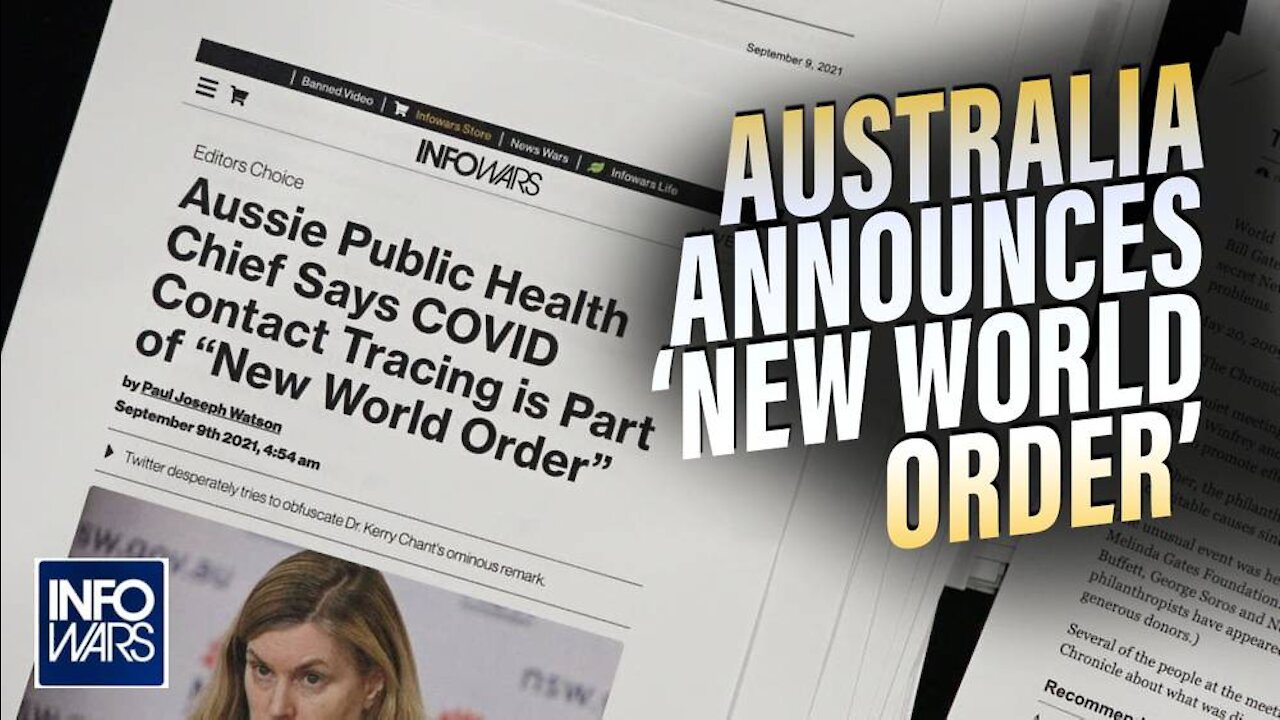 Australia Officially Announces a 'New World Order' Shocking the Planet