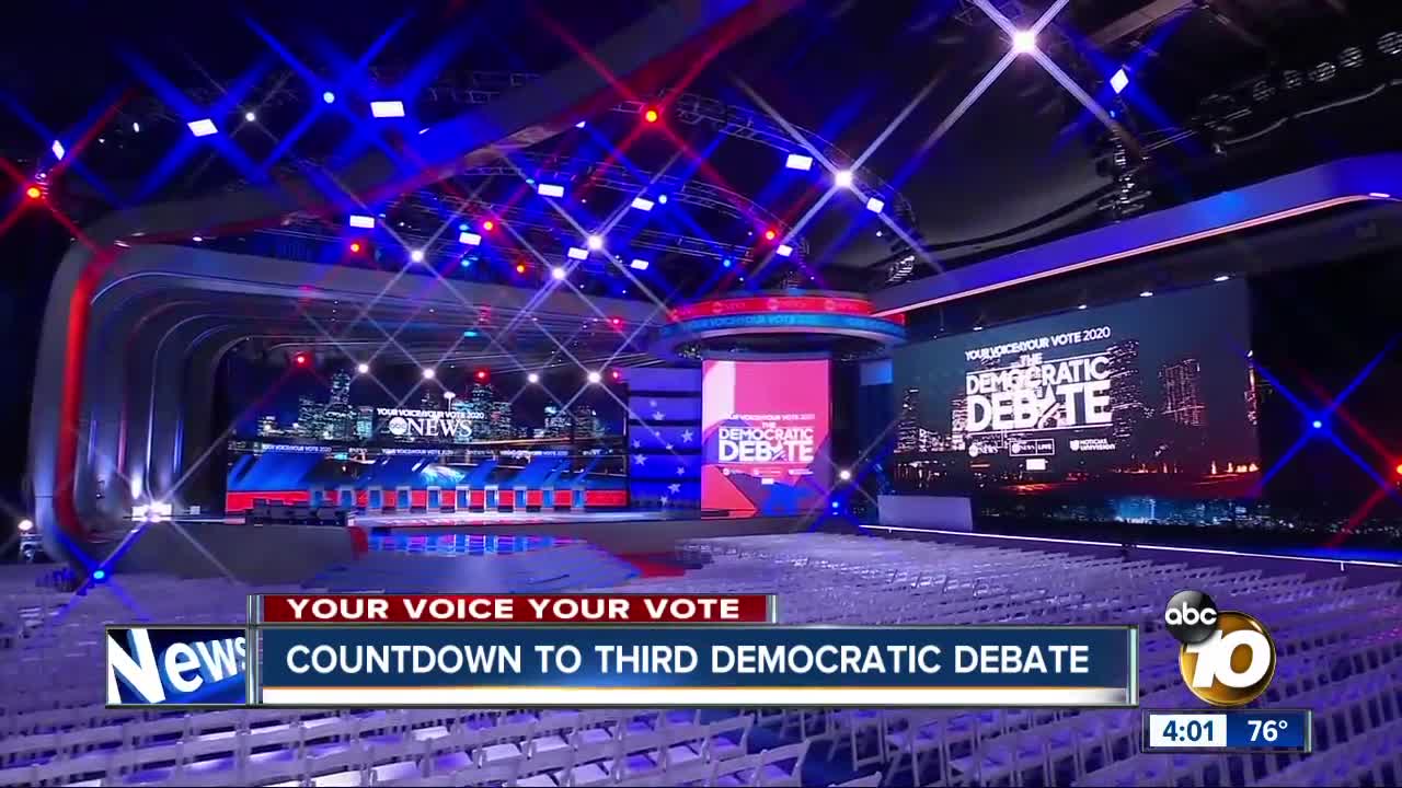 Countdown to 3rd Democratic presidential debate