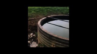 leaking concrete water tank repair process - this video shows how to repair leaking tanks.