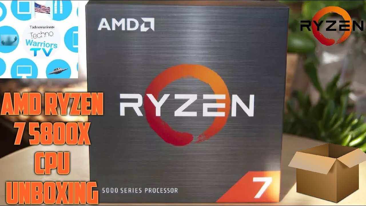 unboxing video of the AMD ryzen 7 5800X CPU