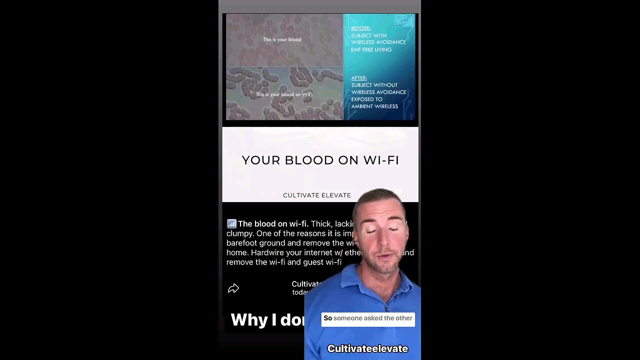 🩸 What WI-FI does to your blood.....