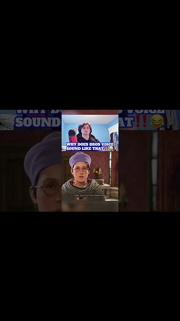 Why Does He Sound Like This⁉️😂 | #shorts #hogwartslegacy #gaming #reaction