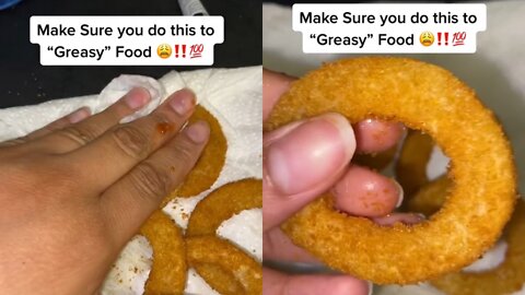 Do This to GREASY FOOD