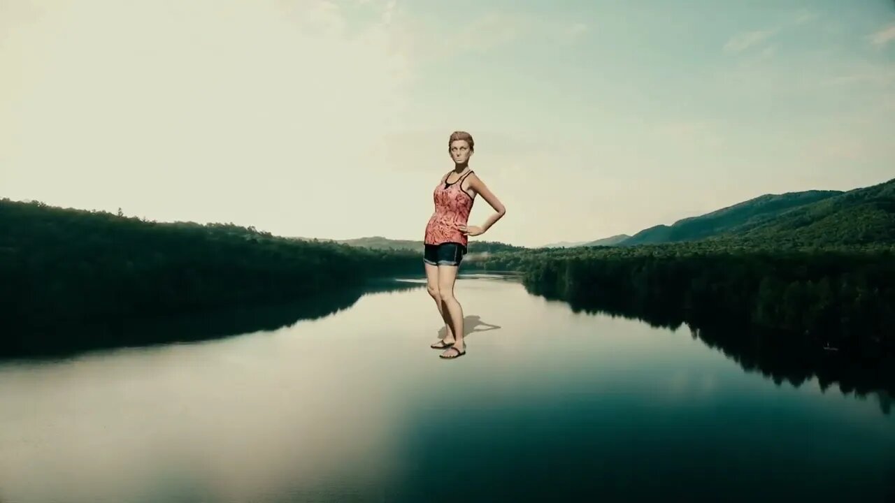 Free Stock Footage 4k Videos NCV NoCopyrightVideos Girl, Walk, Lake, Nature