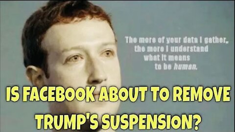 Facebook reviews Trump's suspension from FB: He's "Days Away from Launching His own Social Network"
