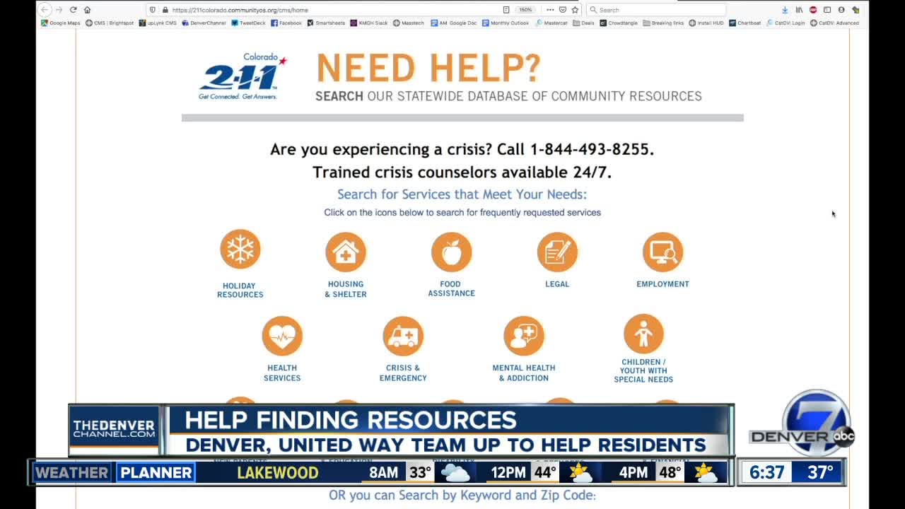 City of Denver & United Way creates way to find assistance