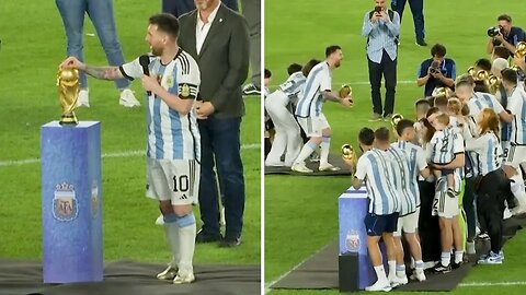 Messi | 'Let's enjoy, we don't know when we'll win the World Cup again!' | World Cup celebrations