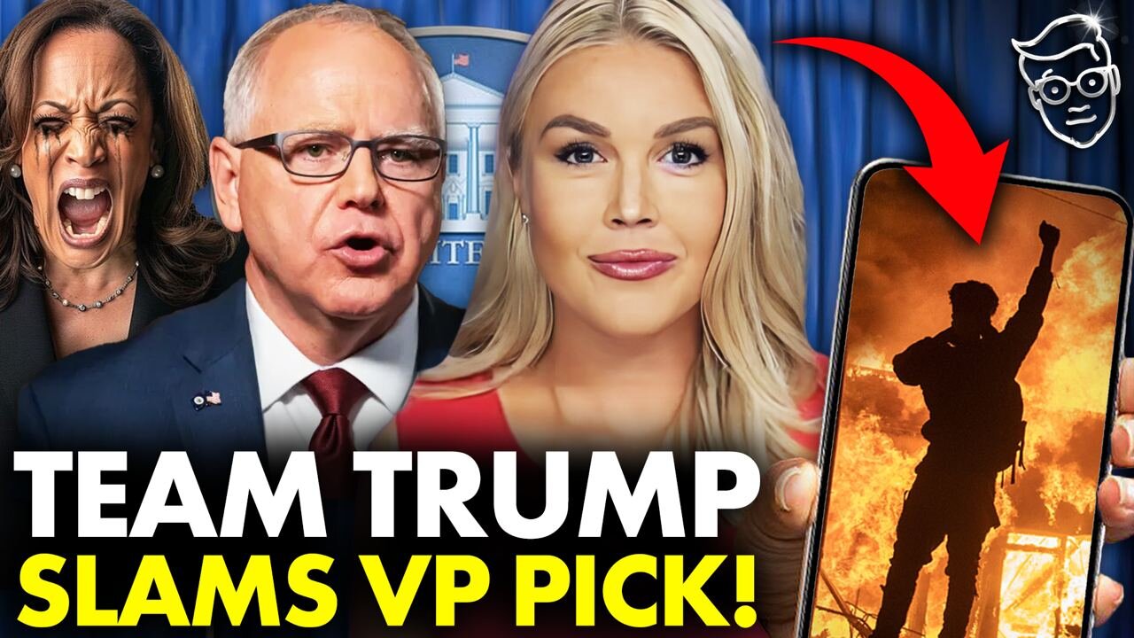 Trump Press Sec TORCHES Kamala's Socialist Vice President Pick Tim Walz | 'He Let His State BURN'🔥