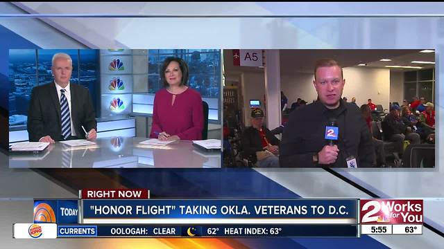 Oklahoma Warrior Honor Flight Tulsa Airport Departure (part 2)