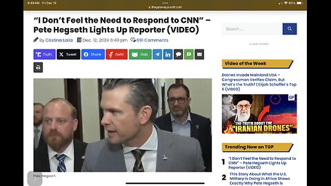 “I Don’t Feel the Need to Respond to CNN” – Pete Hegseth Lights Up Reporter