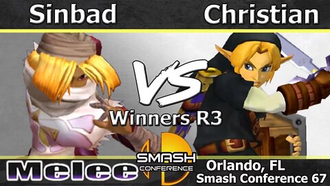 Sinbad (Sheik) vs. Christian (Link) - Melee Winners R3 - SC:67