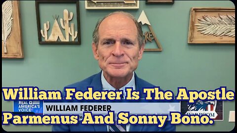 William Federer Is The Apostle Parmenus And Sonny Bono