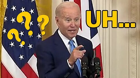 Watch Biden STRUGGLE to Read Pre-written Answer