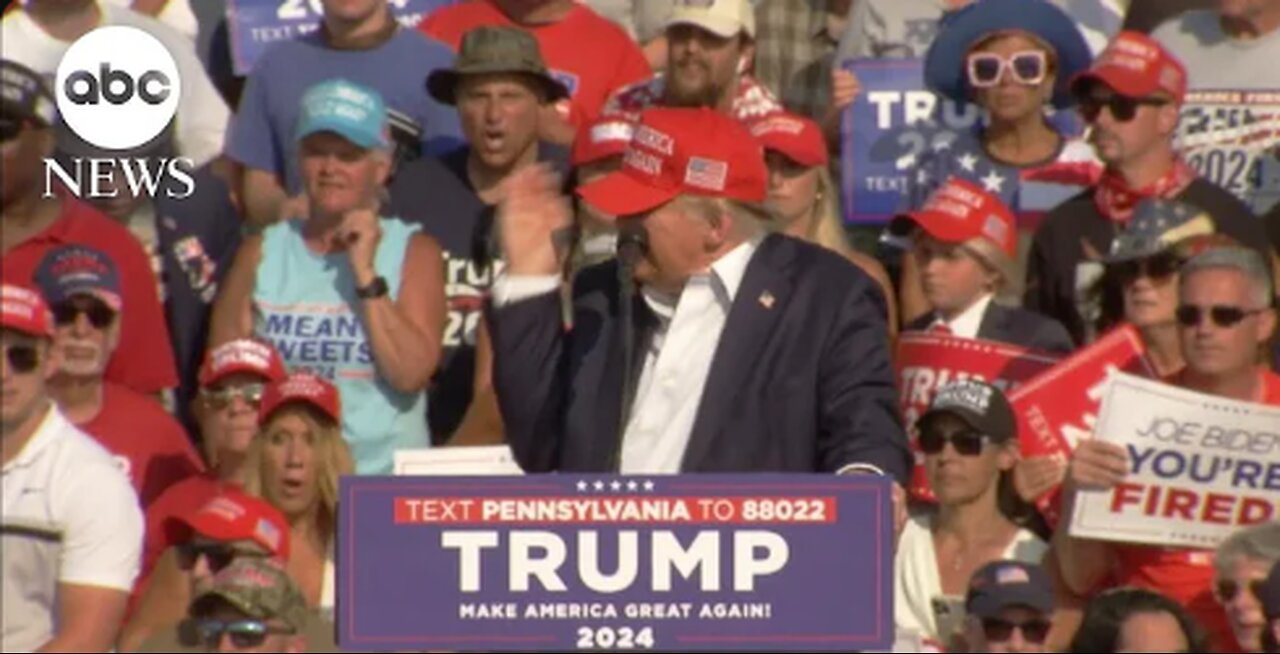 Video shows moment of Trump assassination attempt at rally