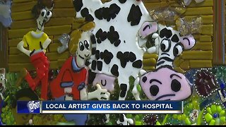 Local artist gives back to doctors and hospital which treated him