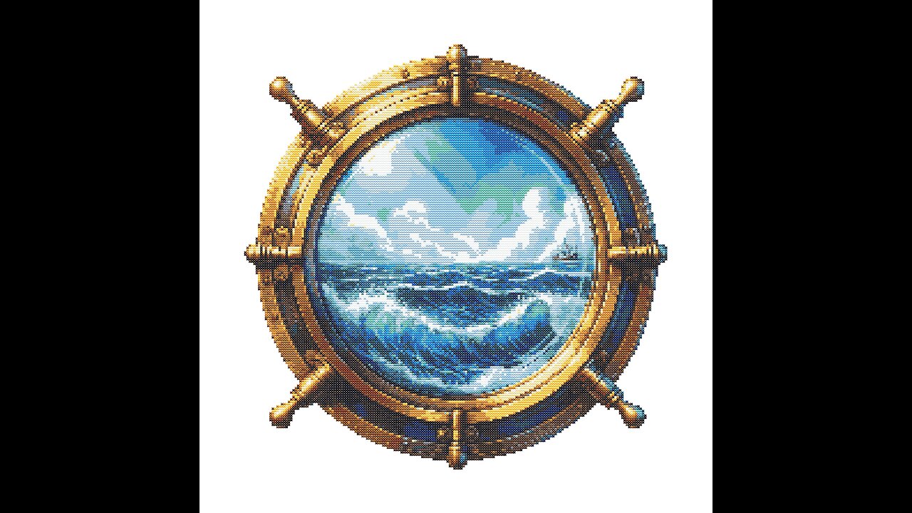 OCEAN PORTAL Cross Stitch Pattern by Welovit Cross Stitch | welovit.net | #welovit #crossstitch