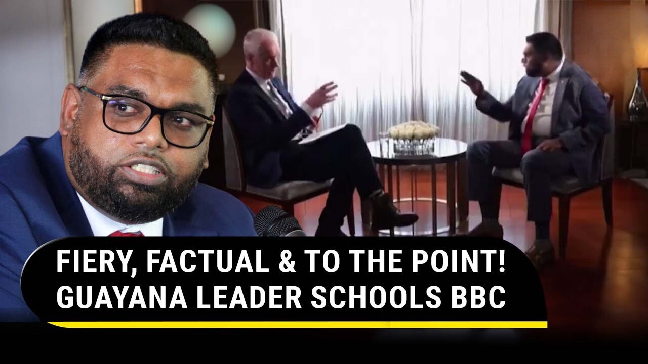 'Stop Lecturing Me': Guyana Pres. Shuts Down BBC Journalist, Exposes West's Hypocrisy