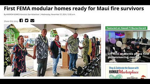 Maui Tiny Homes from FEMA