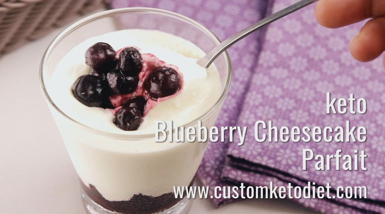 Keto Blueberry Cheesecake Parfait