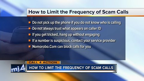 Call 4 Action: How to limit the frequency of scam calls