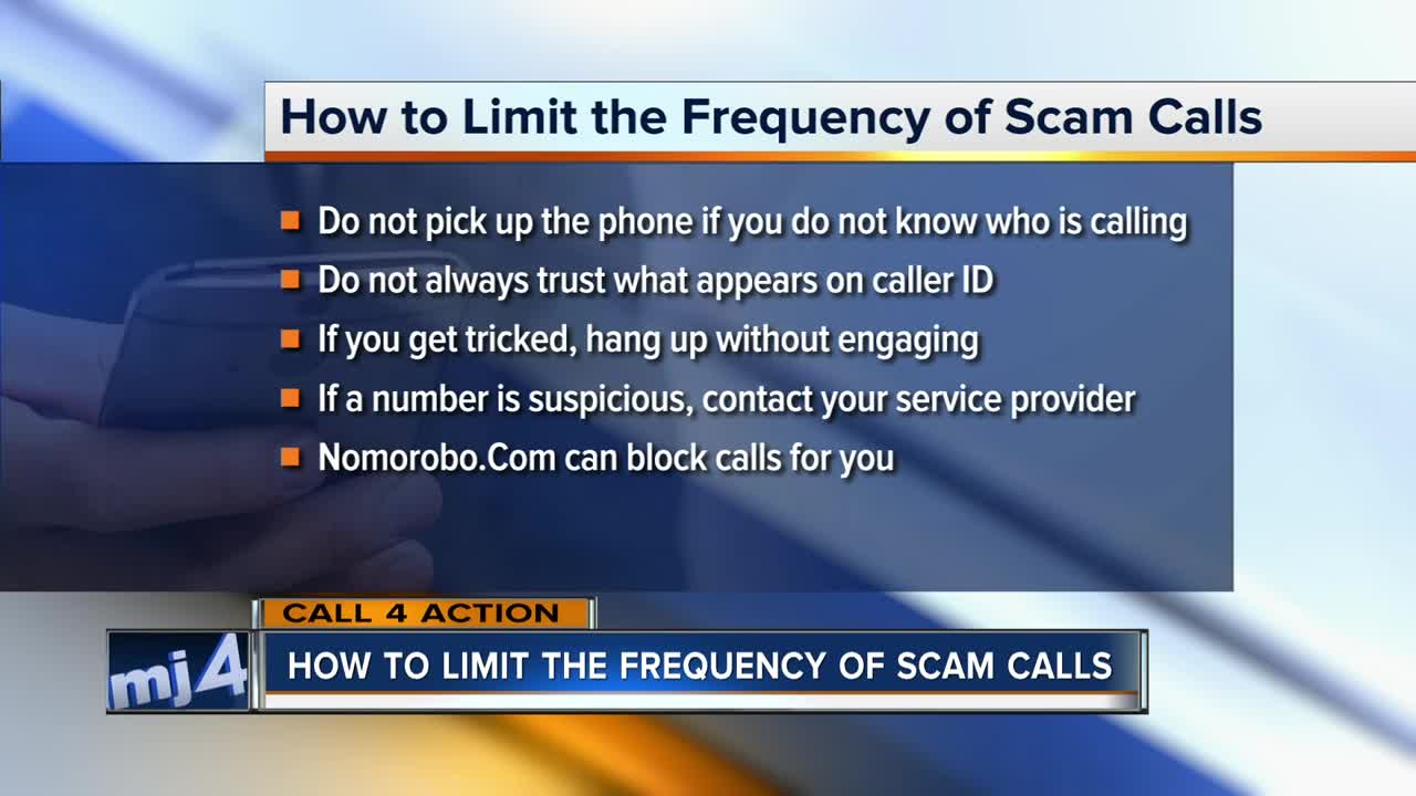 Call 4 Action: How to limit the frequency of scam calls