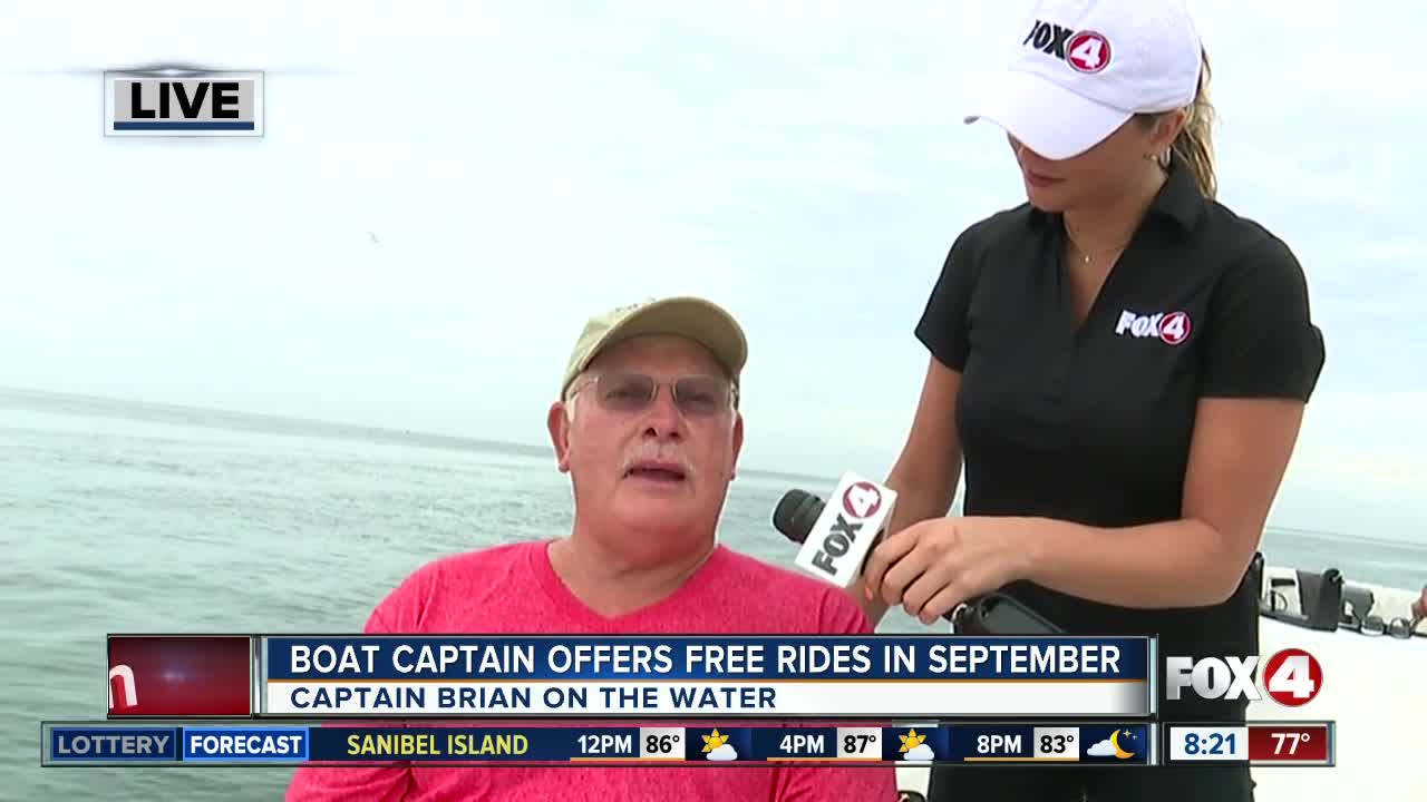 Boat captain offers free rides through September