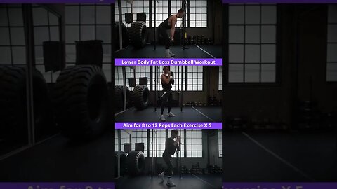 Lower Body Fat Loss Dumbbell Workout