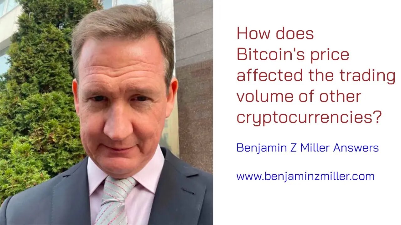 How does Bitcoin's price affected the trading volume of other cryptocurrencies?