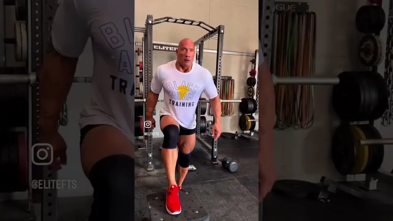 The “Rock” Solid Power Rack Set-Up | Dwayne Johnson 🗿✅ #fitness #elitefts