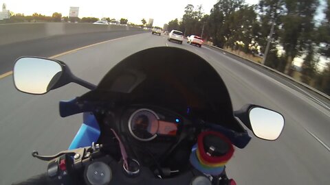 A girl just being Raw on her Bike
