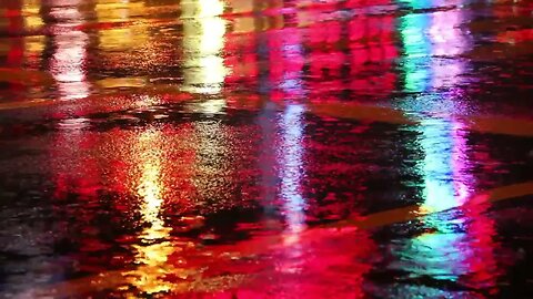 Rainy Thunderstorm Night/Sleep Faster/Calming Video/Peaceful