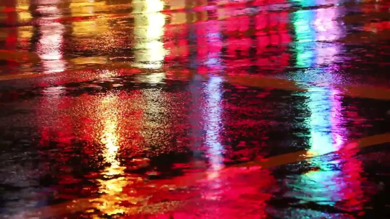 Rainy Thunderstorm Night/Sleep Faster/Calming Video/Peaceful